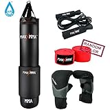 MaxxMMA 5 ft Water/Air Heavy Punching Bag Kit (Adjustable Weight 70-140 Pounds)