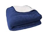 Soft Dog Blanket (Dark Blue)