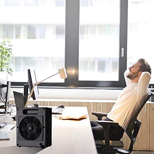 Space Heater Electric Portable Heater, Homeleader 1500W Ceramic Heater for Home and Office, Small Personal Room Heater with Adjustable Thermostat Tip Over