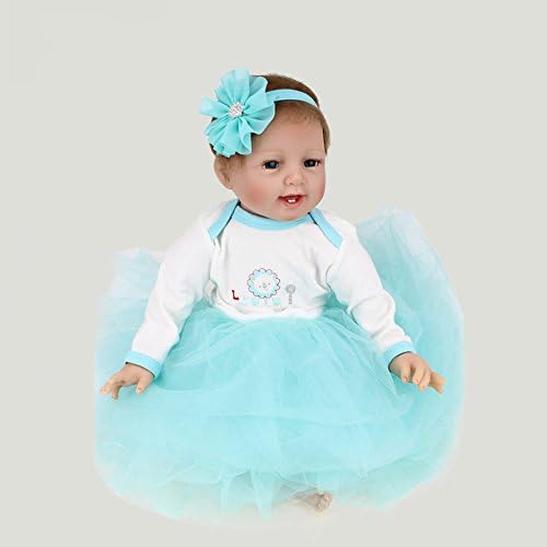 LZTET Silicone Vinyl Reborn Baby Dolls Soft Silicone Simulation Doll Infant Toy Early Learning Special Infant Prop Girl Birthday Present