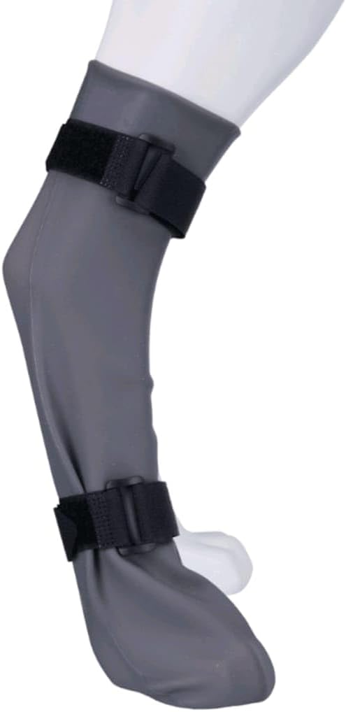 Trixie Protective Silicone Sock Grey M 8 cm 35 cm for Front Rear Legs
