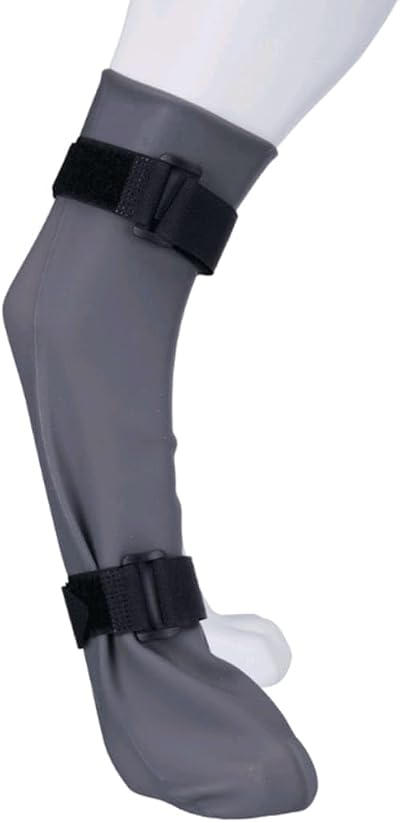 Trixie Protective Silicone Sock Grey M 8 cm 35 cm for Front Rear Legs