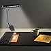 Hallomall 9 LED Clip On Music Stand Lights-3AA Batteries Included- Adjustable Cordless Portable Led Lamp for Mixing Orchestra Work Craft Table (Powered by AA Batteries, AC Adapter or USB Cable)