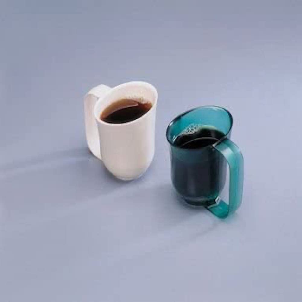 HOMECRAFT Easy Grip Dysphagia Mug, Elderly and Disability Aid, Latex Free Green Mug