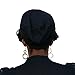 Satin Life Elastic Band Women's Soft Slouchy Satin Lined Hat Beanie Cap (Black)