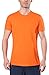 Fastorm Athletic T Shirt - Tagless Moisture Wick Sports Tee Shirts Mens Tech Tee Orange XL
