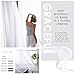 NICETOWN Window Panel Curtains - Grommet Top Gauzy Sheer Drapes Lightweight Breathable Panels (2-Pack, 54 Wide x 63 inch Long, White)
