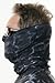 Aqua Design Neck Gaiter: Camo UPF 50+ Sun Protection Tube Half Mask for Men: Black Water: Size Large