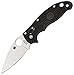 Spyderco Manix 2 XL Folding Knife - Black G-10 Handle with PlainEdge, Full-Flat Grind, CPM S30V Steel Blade and Ball Bearing