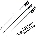 Weanas 1pc Folding Collapsible Trekking Pole Climbing Stick with EVA Foam Handle, Ultralight Adjustable Alpenstocks, for Travel Hiking Climbing Backpacking Walking