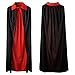 Ofocam Unisex Adult Halloween Cape Cloak Vampire Magician, Black&red, Size 55