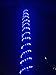 Izzy Creation 18FT Blue LED Flexible Rope Lights, Indoor/Outdoor Lighting, Waterproof Connectable120V Plug-in, 3/8
