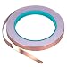 Zehhe Copper Foil Tape with Double-Sided Conductive - EMI Shielding,Stained Glass,Soldering,Electrical Repairs,Slug Repellent,Paper Circuits,Grounding (1/4inch)