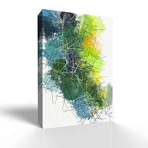 Wall26-Canvas Wall Art-Abstract Colorful Art-Giclee Painting Wall Art for Bedroom Living Room Home Decoration - 12x18 inches