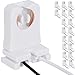 Non-Shunted Turn-Type T8 Lamp Holder JACKYLED 18-Pack UL Socket Tombstone with 10 inches Wires Attached for LED Fluorescent Tube Replacements primary