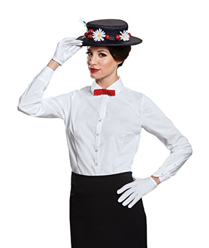 Mary Poppins Red Coat Costumes - Disguise Women's Mary Poppins Accessory Kit-Adult Costume, Black, One