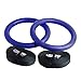 Reehut Gymnastic Rings W/Adjustable Straps, Metal Buckles & Manual - Home Gym (Set of 2) - Non-Slip - Great for Workout, Strength Training, Fitness, Pull Ups and Dips, Ebook Included