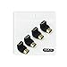 DIZA100 HDMI 90 Degree Male to Female Right Angle Adapters 4Pcs