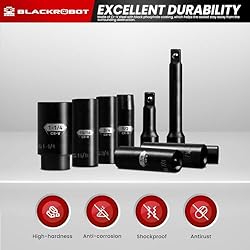 BLACKROBOT 1/2" Drive Impact Socket Set, 17 Pcs