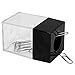 Coolrunner 2 PCS Gray and Black Magnetic Top Paper Clip Dispensers Holders Boxes