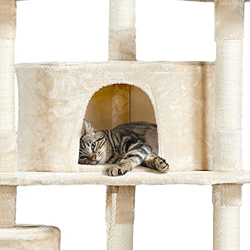 Yaheetech MultiLevel Cat Trees Cat Towers 79in Cat Tree for Indoor