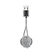 Native Union Key Cable for Android Devices - Micro-USB to USB Charging Cable and Keychain for Android Devices (Zebra)