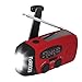 Emergency Radios, Ecurfu Hand Crank Self Powered AM/FM NOAA Solar Weather Radio with LED Flashlight, 1000mAh Power Bank Phone Charger