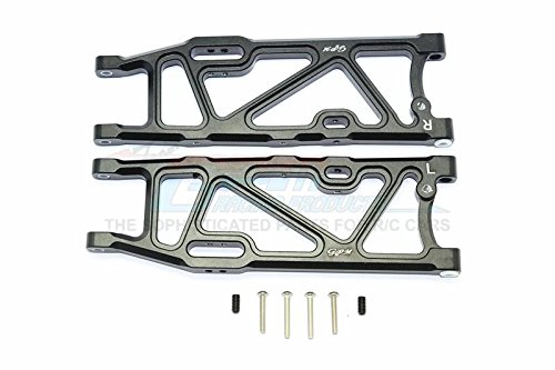 GPM Replacement Parts for KRATON/OUTCAST/NOTORIOUS 6S BLX Upgrade Parts Aluminum Rear Lower Arms - 1Pr Set Black