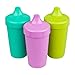 Re-Play Sippy Cups for Toddlers - 10 Oz. Reusable Spill Proof Cups for Kids, Dishwasher/Microwave Safe - Made in USA - Set of 3-3.13