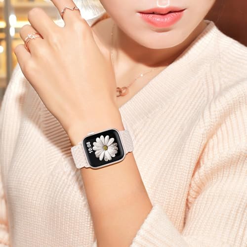 AMSKY Braided Magnetic Band Compatible for Apple Watch Bands 40mm 44mm 38mm 42mm 45mm 46mm 49mm Women Men, Nylon Fabric Only Magnetic for iWatch Series 11 10 9 8 7 6 5 4 SE Ultra 3 2 1