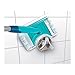 Leifheit Click System Bath Scrubber Flexi Pad with Fixture Cutout, Turquoise