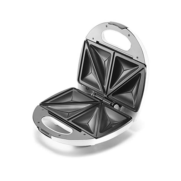 Breville-VST083-Sandwich-Toaster-and-Toastie-Maker-2-Slice-Non-Stick-750-W-White-and-Stainless-Steel Breville VST083 Sandwich Toaster and Toastie Maker, 2-Slice, Non-Stick, 750 W, White and Stainless Steel