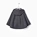 Everweekend Kids Girls Wool Blend Hoodie Capes Poncho Children Fall Winter Outwear