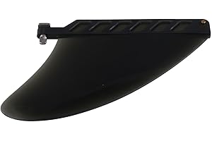 Flexible Center Surf Fin PVC Longboard Fin Box Compatible River Running Standard Surfboard Fin Replacement with Mounting Scre