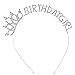 Frcolor Birthday Girl Headband, Happy Birthday Girl Princess Tiara Headband Hairband