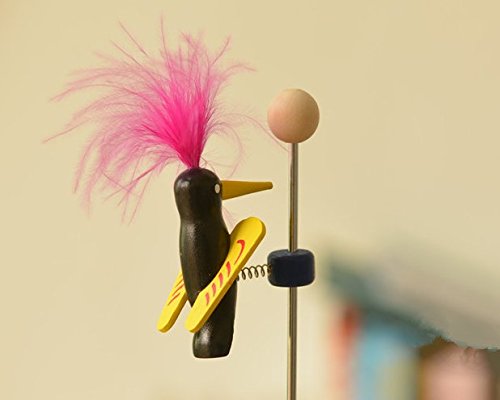 HSE Woodpecker slippery music, nostalgic wooden toys for children without wings, random colors, Christmas gifts