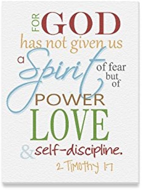 for i have not given you a spirit of fear niv