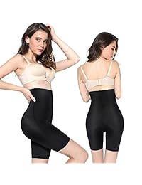 MOVWIN Fajas para dama Muslo sin costuras Más delgado Control de barriga de cintura alta Faja moldeadora Slip liso Braguitas de levantamiento de glúteos cortos