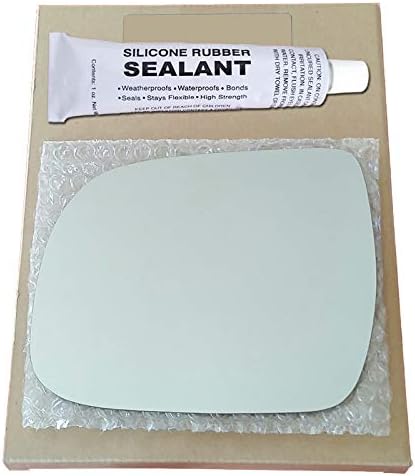 Mirror Glass Replacement + Silicone Adhesive for 2010-2013 Toyota 4Runner Driver Side