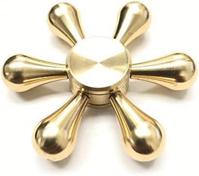 GuardEZ Tri-Spinner Fidget Toy With Premium Hybrid Ceramic Bearing (Brass Molecule)