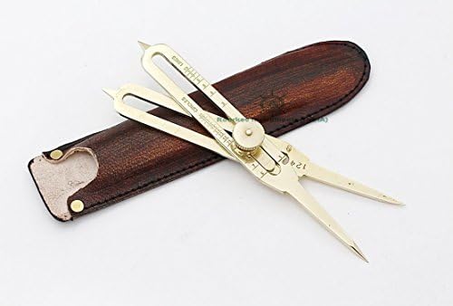 Humaira Nauticals Proportional Scale Divider Drawing Tool Professional 6” Long Full Brass