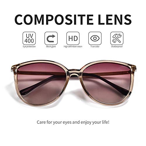 BEDO Fashion Oversized Cat Eye Sunglasses Vintage Eyewear for Driving Fishing 100% UV Protection