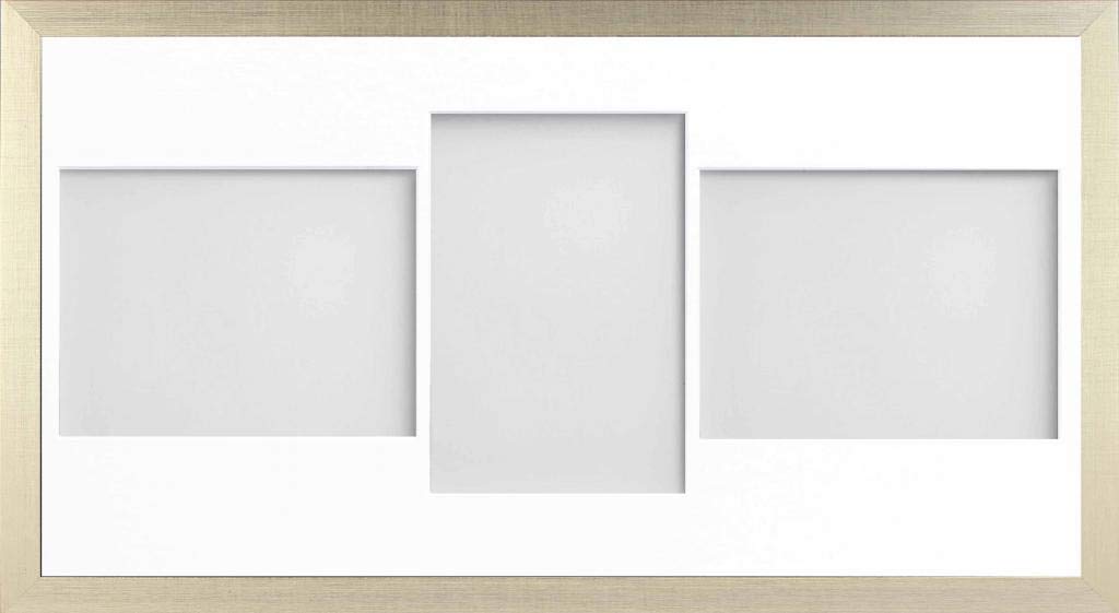 Frame Company Simpson Gold Multi Aperture Photo Frame, 20x10 for 7x5 inch (x3 LPL)