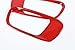 FMtoppeak Red Decoration Mouldings ABS Rear Bumper Trim Kit Exterior Cover For 2014 UP Jeep Renegade