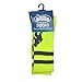 ChalkTalkSPORTS Hockey Half Cushioned Crew Socks | Hockey Player | Neon/Gray