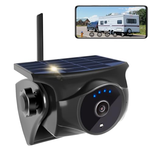 Stonvue 1080P Solar Magnetic Wireless Reversing Camera for Trailer | Night vision, 365 days standby, waterproof, battery operated, suitable for motorhomes, trucks and horse trailers