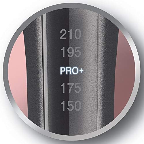 Queratina Proteja o Enrolador de Cabelo, Óleo de Queratina e Amêndoa, Enrolador de Cabelo com Cano de 19-28 mm, Cerâmica, 5 Temperaturas até 210°C, Digital, CI83V6, Preto, Ouro Rosa