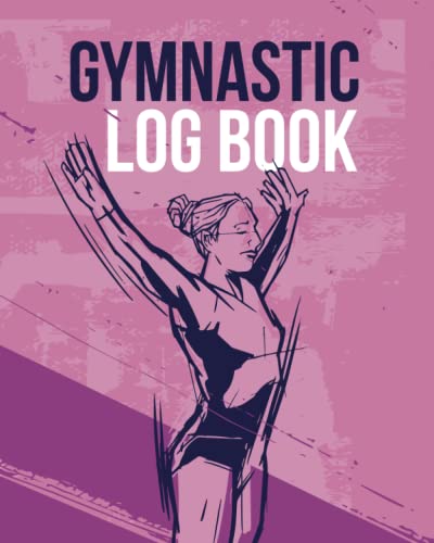 Cute Gymnastic logbook : blank daily exercise workout notebook size (8x10inch) 120 pages: notebook