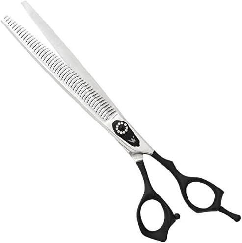 Washi Grooming - Black Raider 48 Tooth 8.0” Pro Texture &amp; Thinning Shear Pet Dog