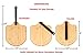 Fiery Chef Bamboo Pizza Peel with Foldable Rubber Handle for Easy Storage, 12 x 14 inch Blade, 22.7 inch Overall, Gourmet Luxury Pizza Paddle for Baking Homemade Pizza Bread